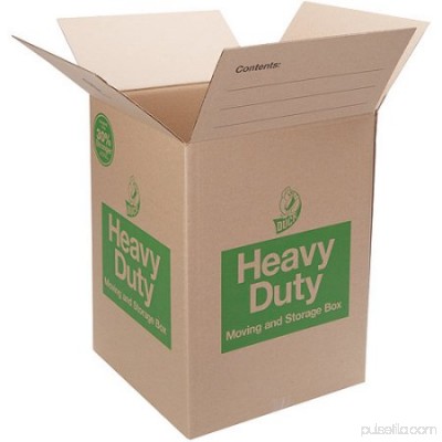 Duck Heavy-Duty Moving/Storage Boxes, 18l x 18w x 24h, Brown -DUC280727 563221731